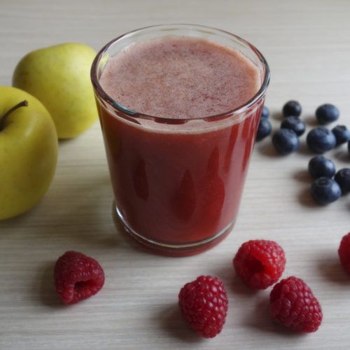 Zumo Frambuesas Arándanos Manzana